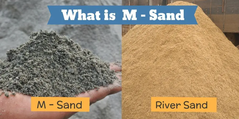 River sand vs M sand